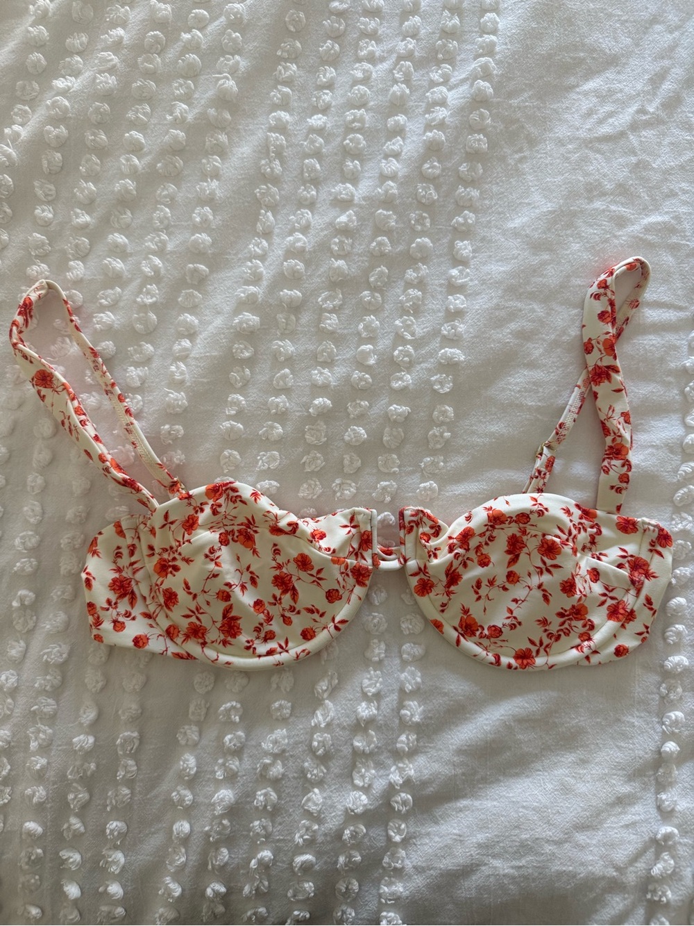 Monday Swimwear Cala Rojas Bikini top - sunrise floral NWOT